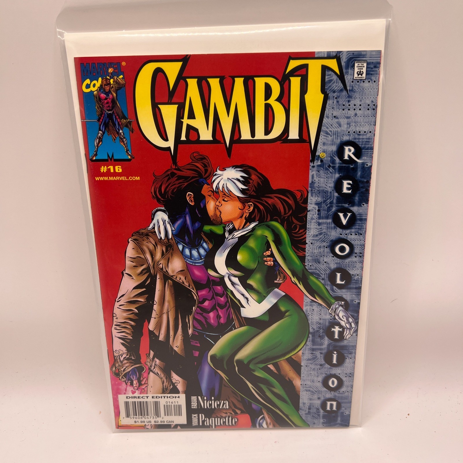Marvel Comics Gambit #16 1999 Revolution Rogue Cover Fabian Nicieza X-Men