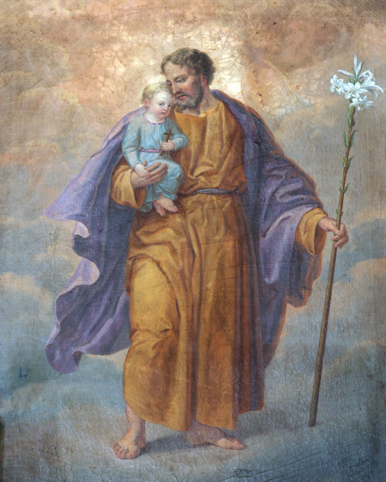 Catholic print picture-  ST. JOSEPH SH1  -   8