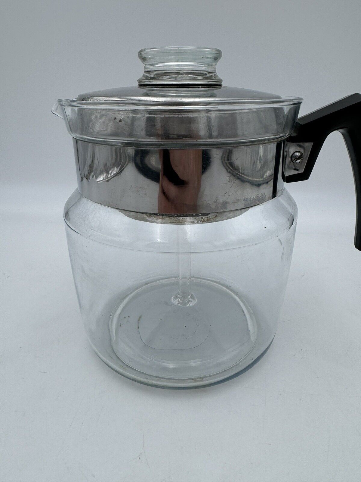 Vintage Pyrex glass percolator #8859 B flameware COMPLETE No Chips Cracks EUC