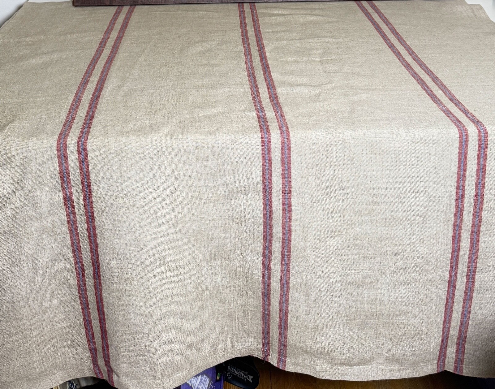 Andrew Martin High End Designer Heavy Woven Striped Linen Fabric  ZZ546