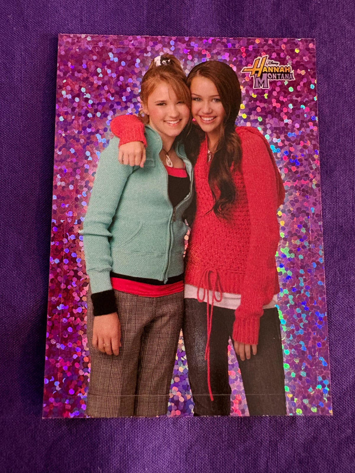 HANNAH MONTANA 2008 TOPPS DISNEY POP STARS QUIZ GLITTER CARD #5 SELDOM SEEN HANNAH MONTANA 2008 TOPPS DISNEY POP STARS QUIZ GLITTER CARD #5 SELDOM SEEN