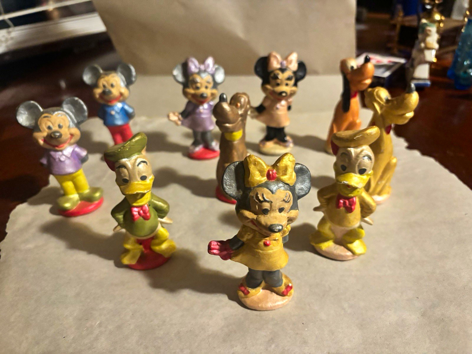 Vintage Lot of 10 Disney Ceramic Figurines 3.5\