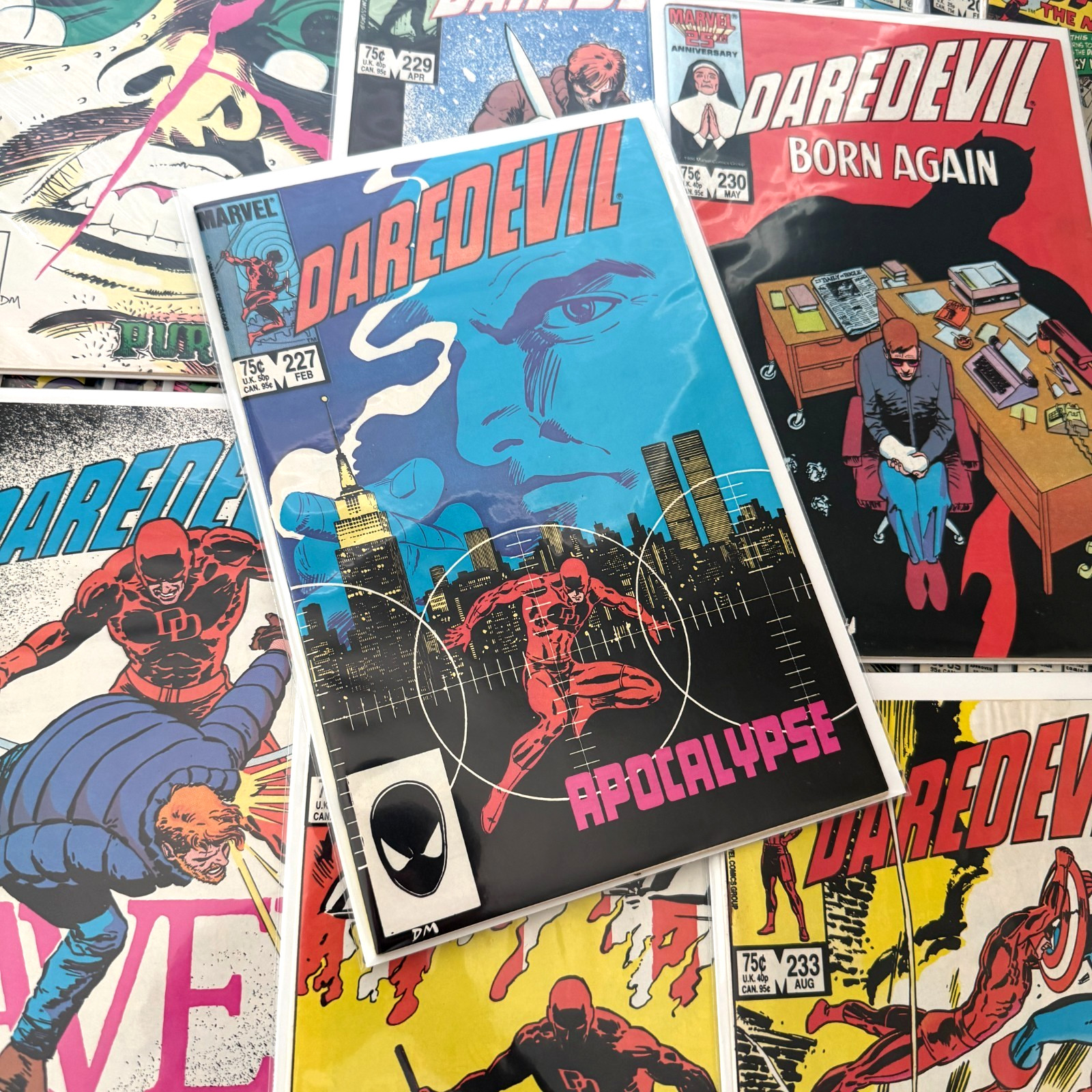 Daredevil #108 203-275 Marvel Comic Lot 64 Books Born Again #227-233 #254 #270 Daredevil #108 203-275 Marvel Comic Lot 64 Books Born Again #227-233 #254 #270