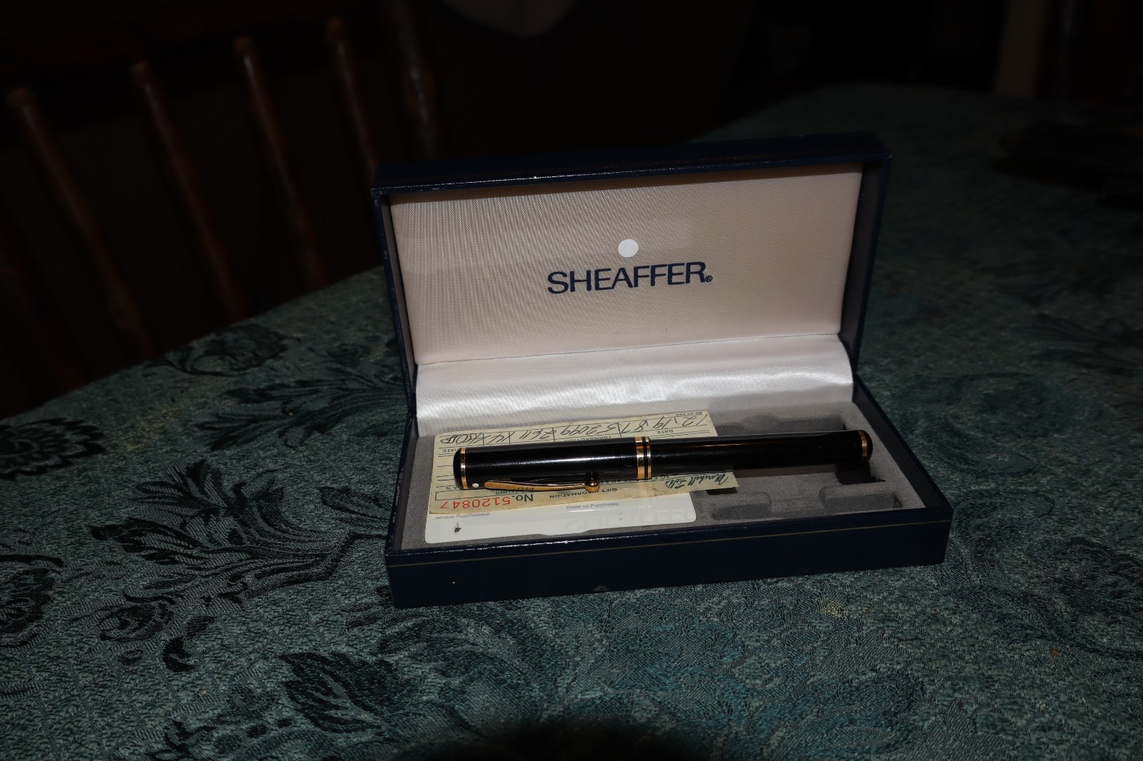 VINTAGE SHAFFER WHITE DOT 18K 750 NIB CONNASISSEUR FOUNTAIN PEN (UNTESTED)