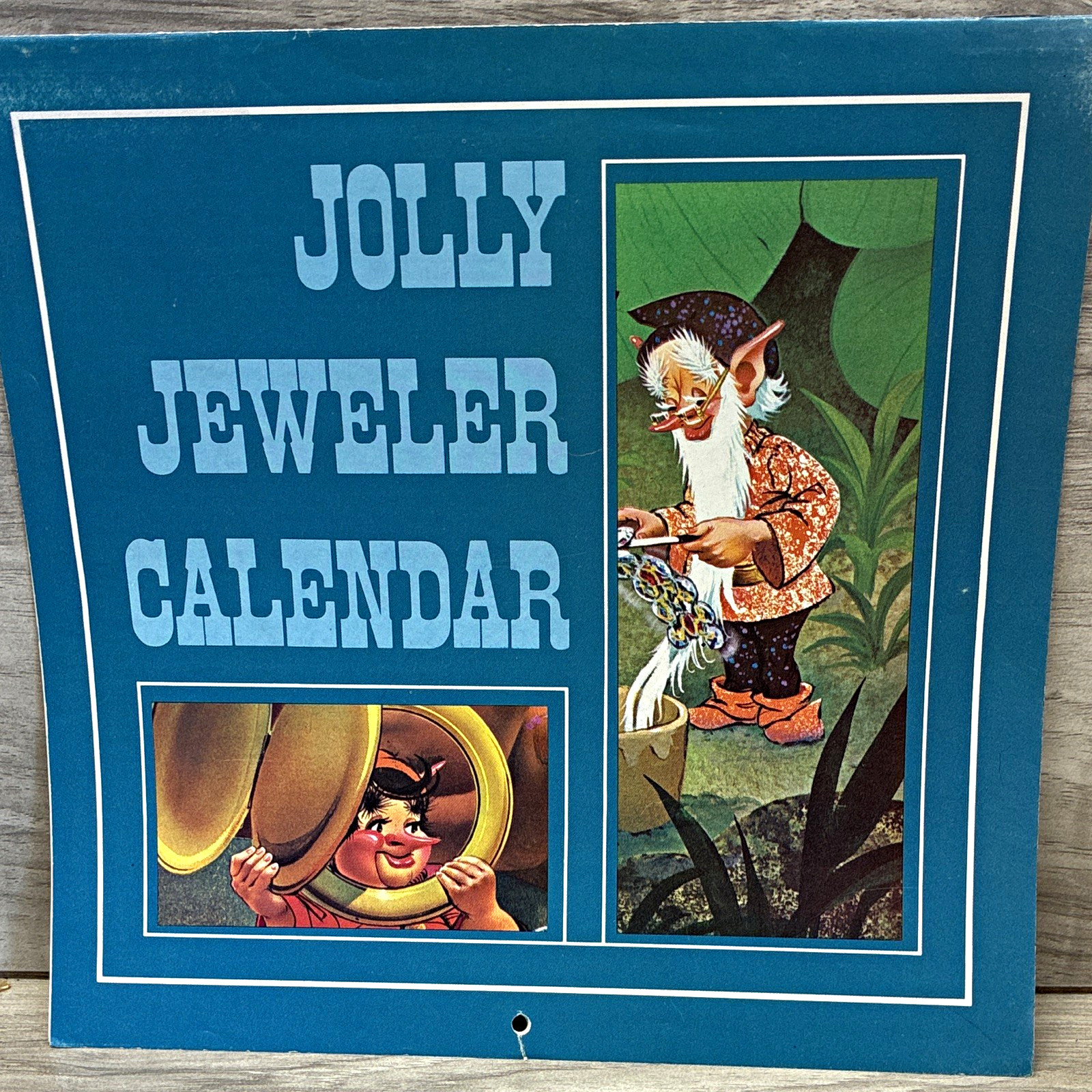 Ken Lloyd 1974 Jolly Jeweler Advertising Calendar Featuring Elves