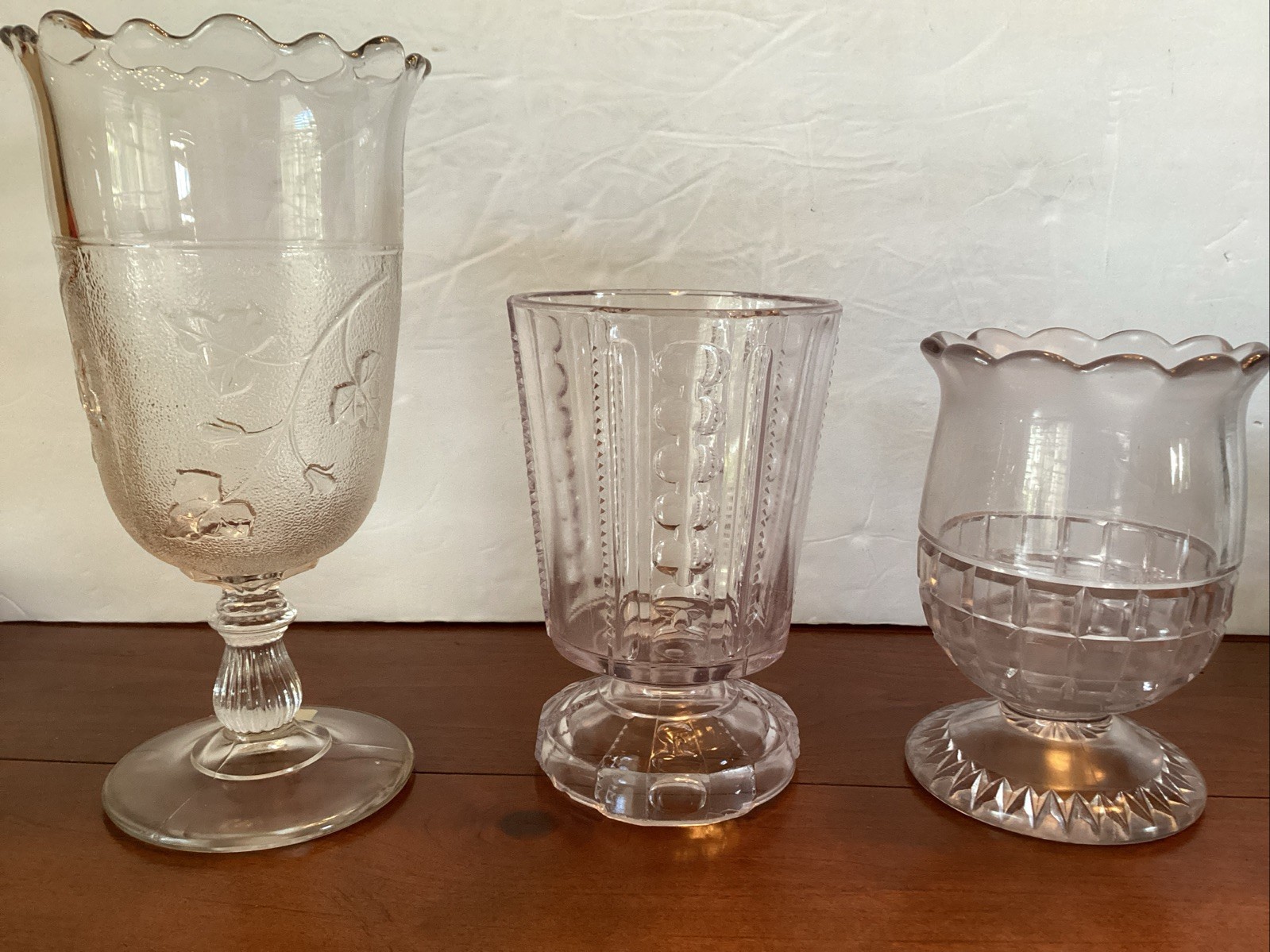 Lot Of Antique EAPG CELERY and SPOONER Vases