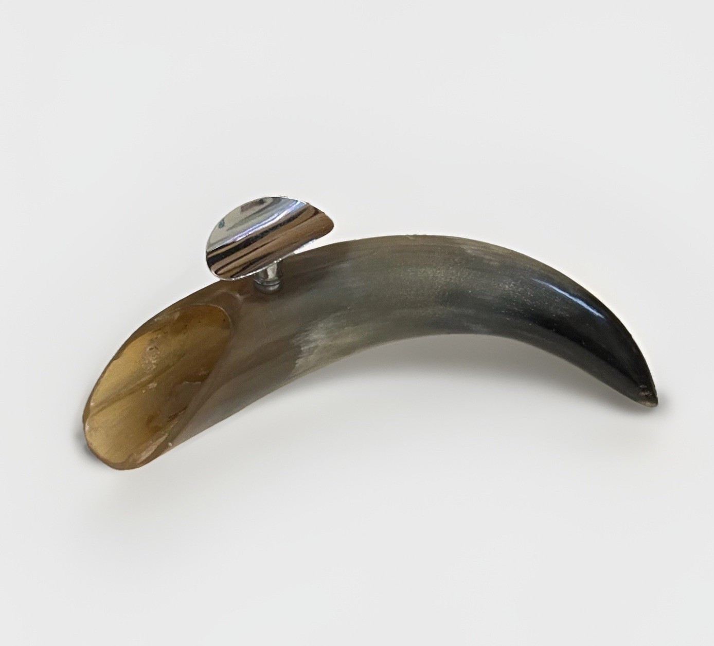 VTG Hand Crafted Steer Bull Horn Cigar/Pipe Rest Ashtray Western Cabin Decor 