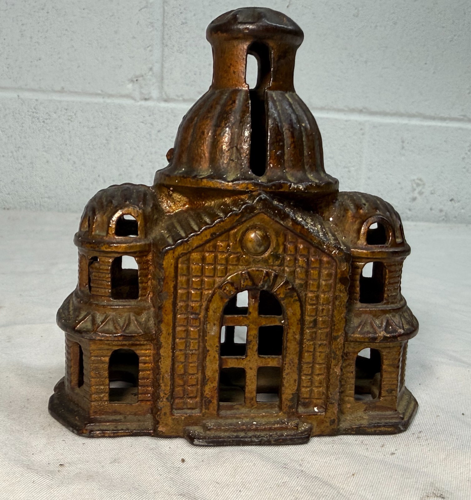 Antique A. C. Williams Domed Mosque Palace Still Coin Bank Original Paint Antique A. C. Williams Domed Mosque Palace Still Coin Bank Original Paint