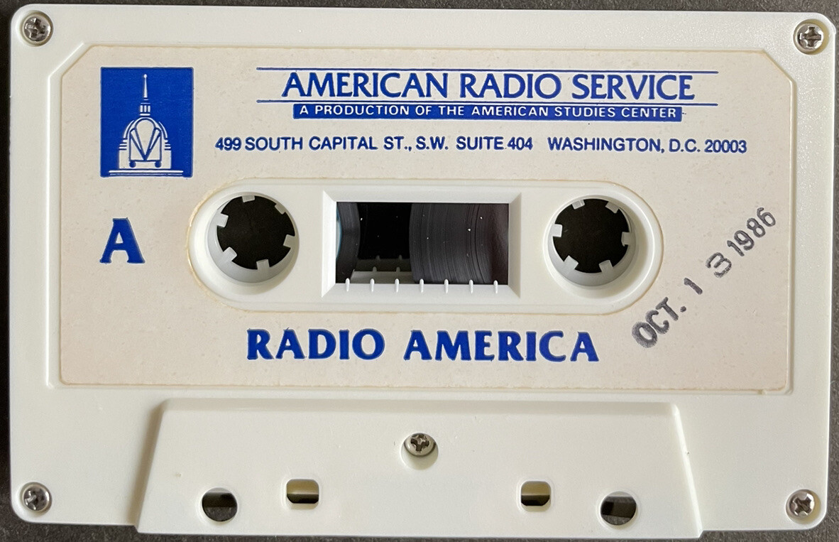 Radio America Rare Original Broadcast Tape-Oct 13, 1986- Reagan\'s Weekly Address Radio America Rare Original Broadcast Tape-Oct 13, 1986- Reagan\'s Weekly Address