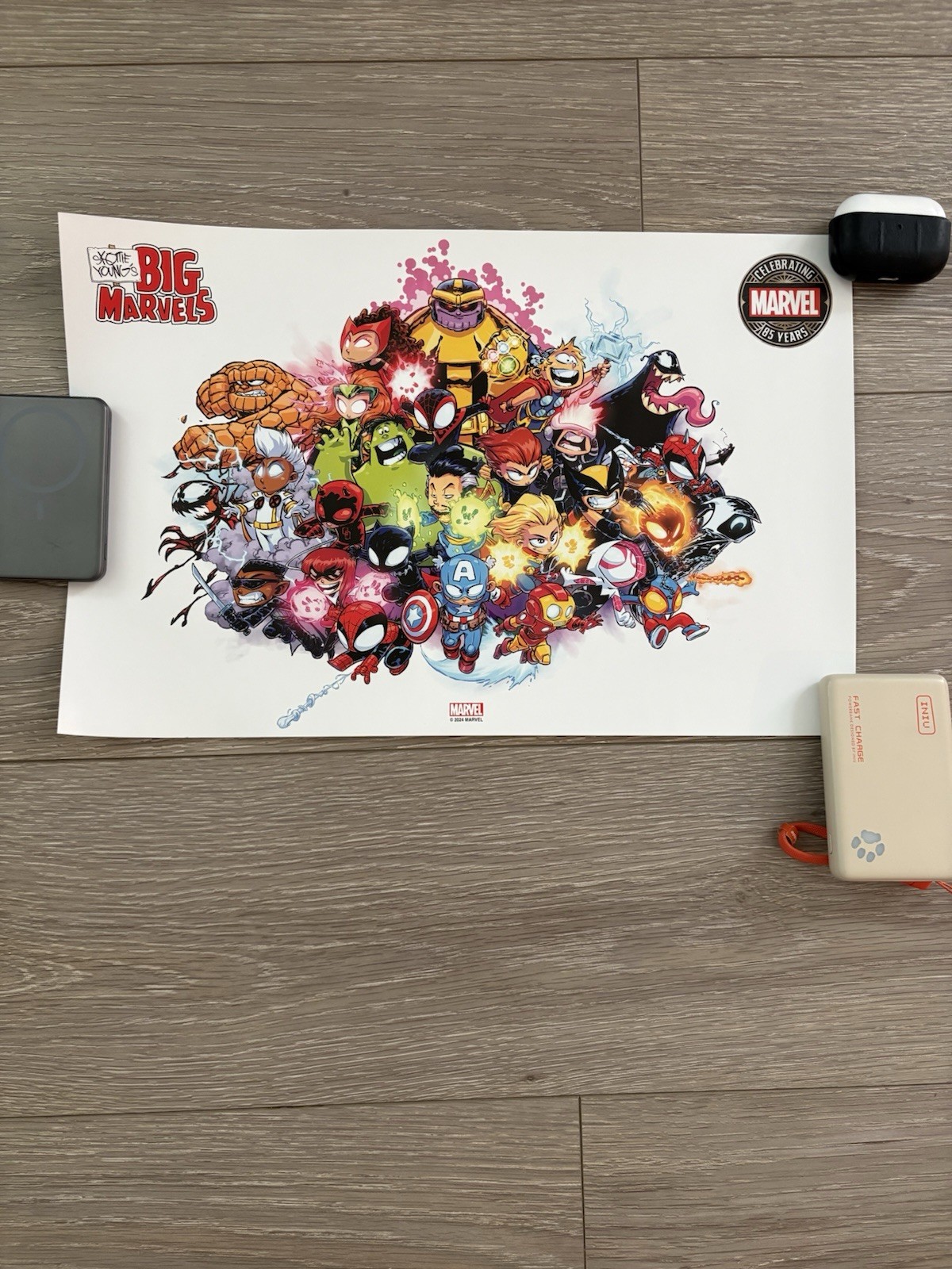 SDCC 2024 Exclusive Giveaway BIG MARVEL POSTER BY SKOTTIE YOUNG  12 X 18
