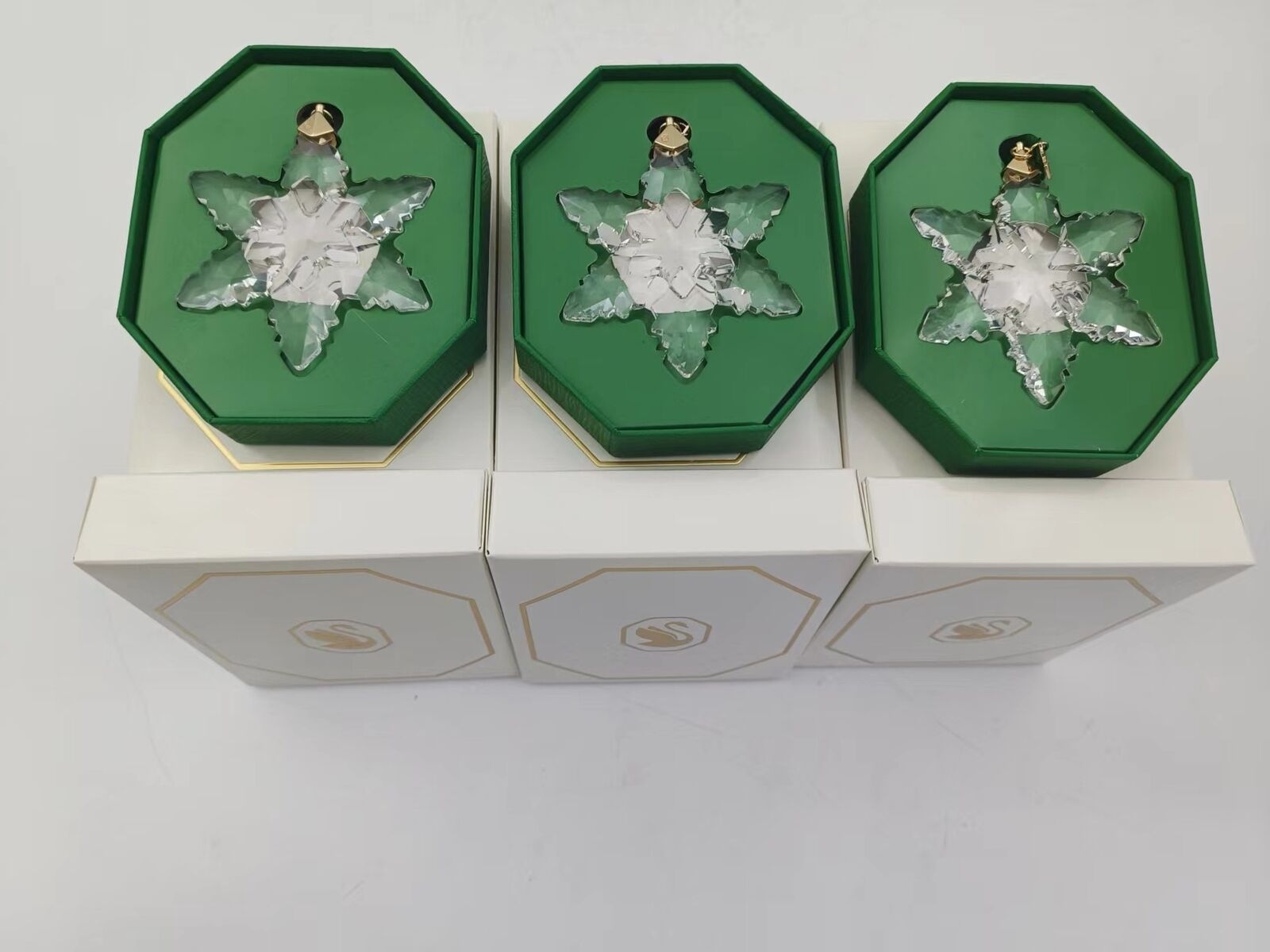 3X (snowflake) Crystal 2024 Edition Large Christmas Ornament 5661079 US Stock