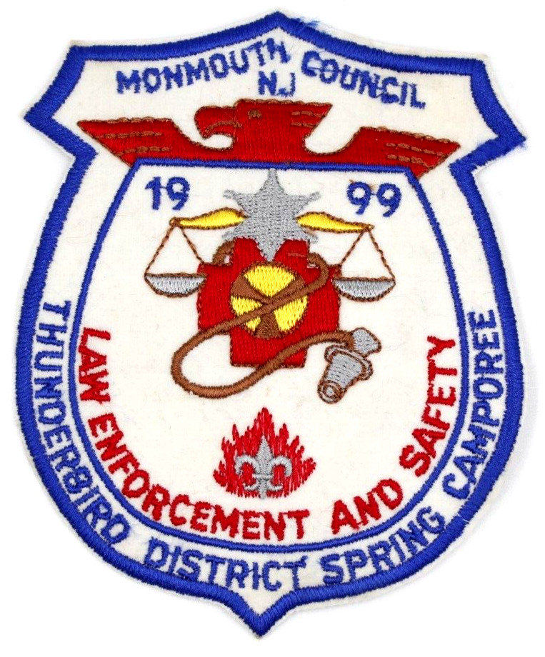 1999 FELT Thunderbird District Law Spring Camporee Monmouth Council Patch NJ