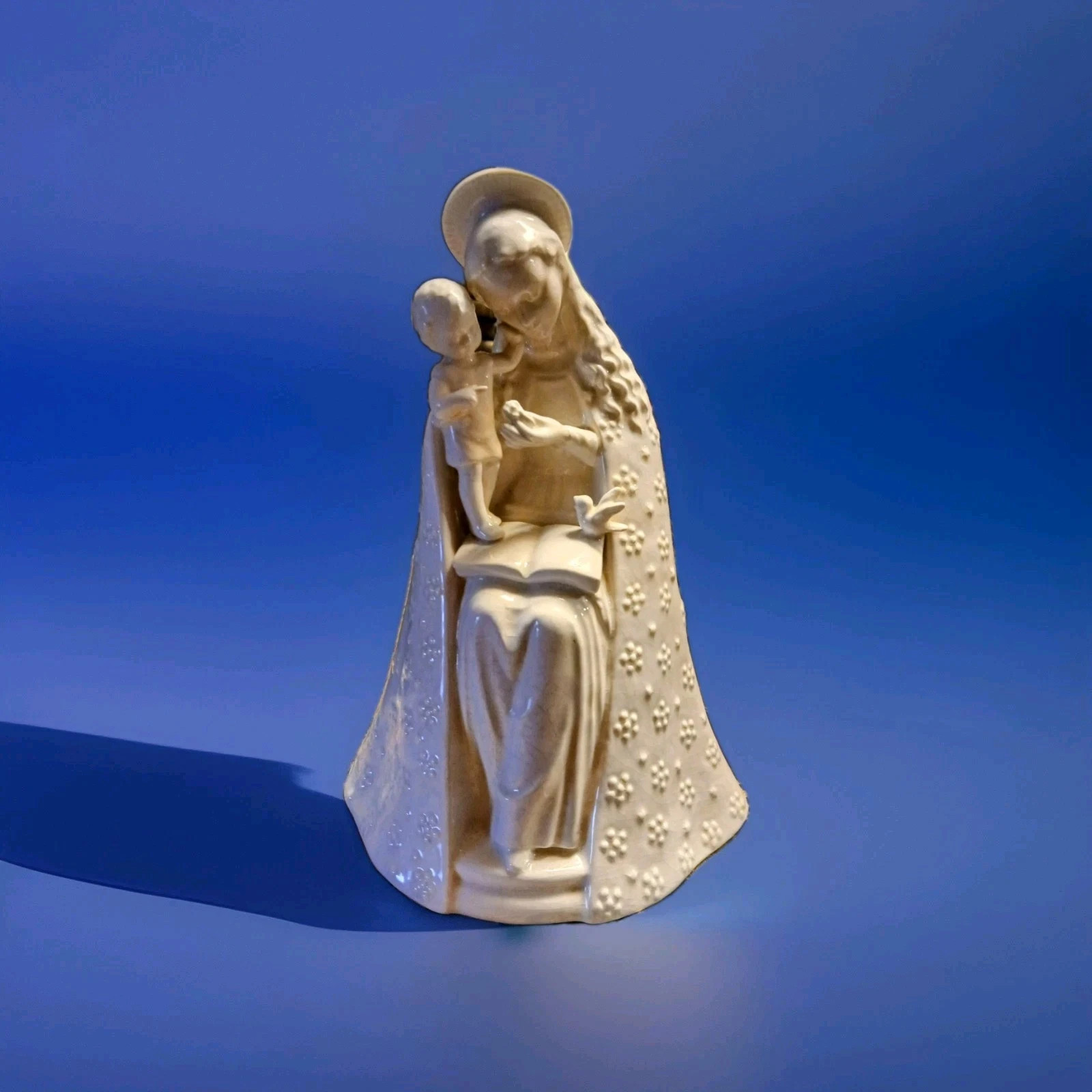 VTG Hummel Goebel Flower Madonna Mother & Child Porcelain Collectible Figurine