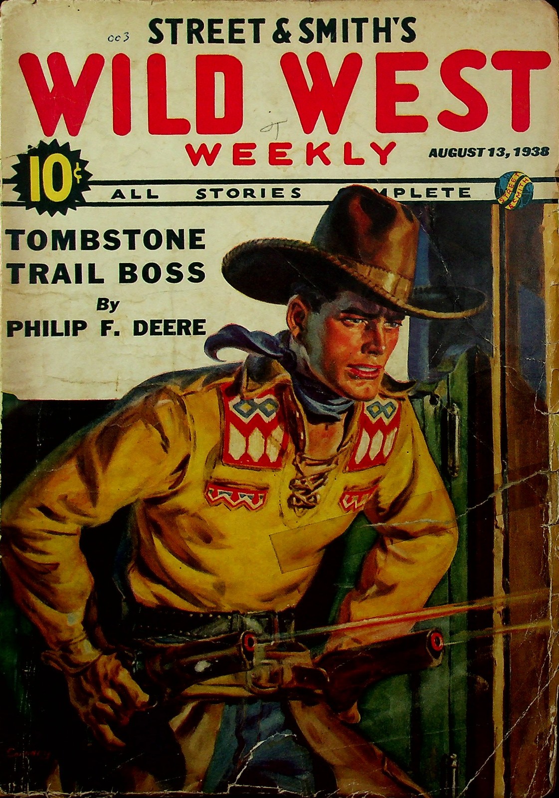 Wild West Weekly Pulp Aug 13 1938 Vol. 121 #5 GD Low Grade