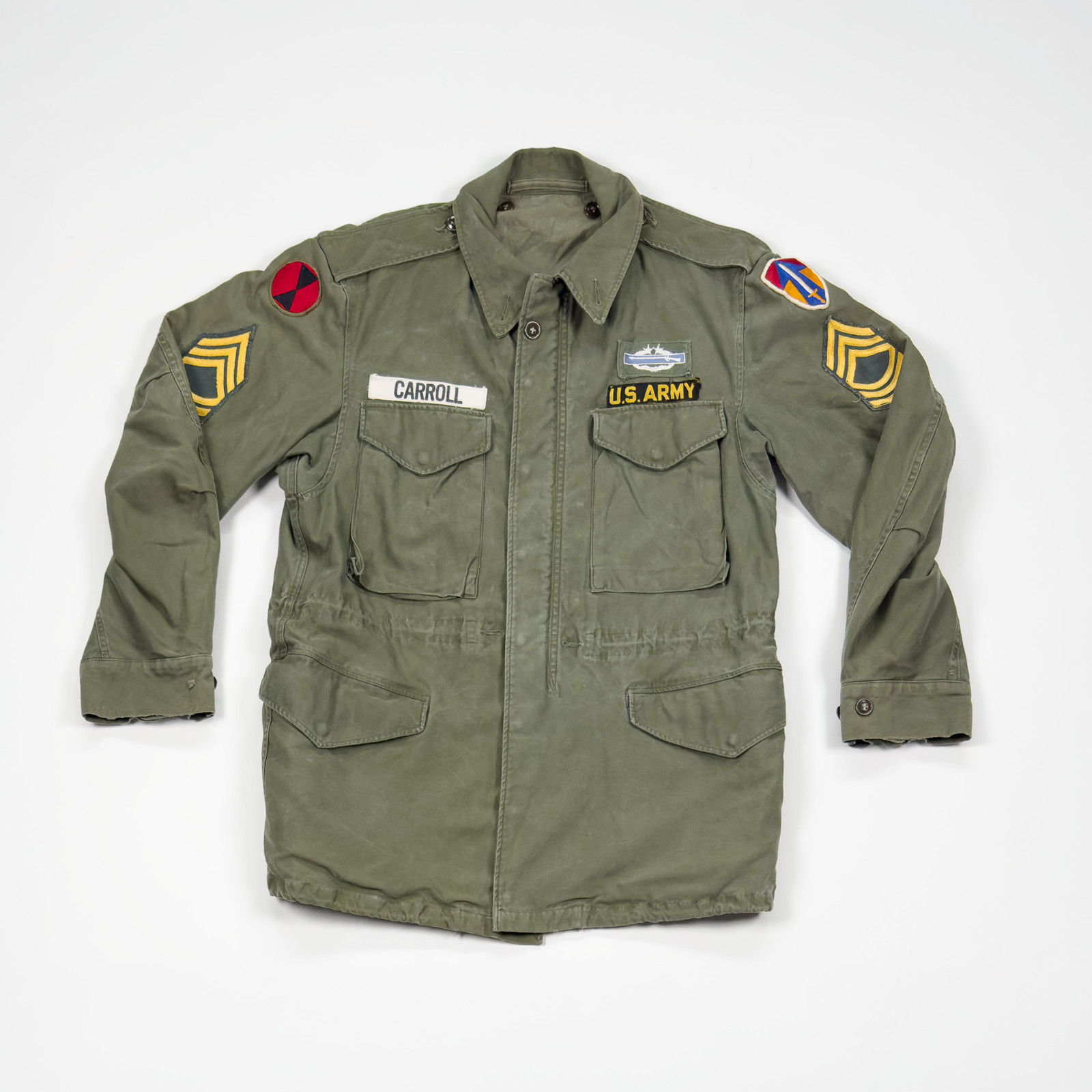 Vietnam-Era US Army M-1951 Field Jacket 1st Infantry Div USARV Patched