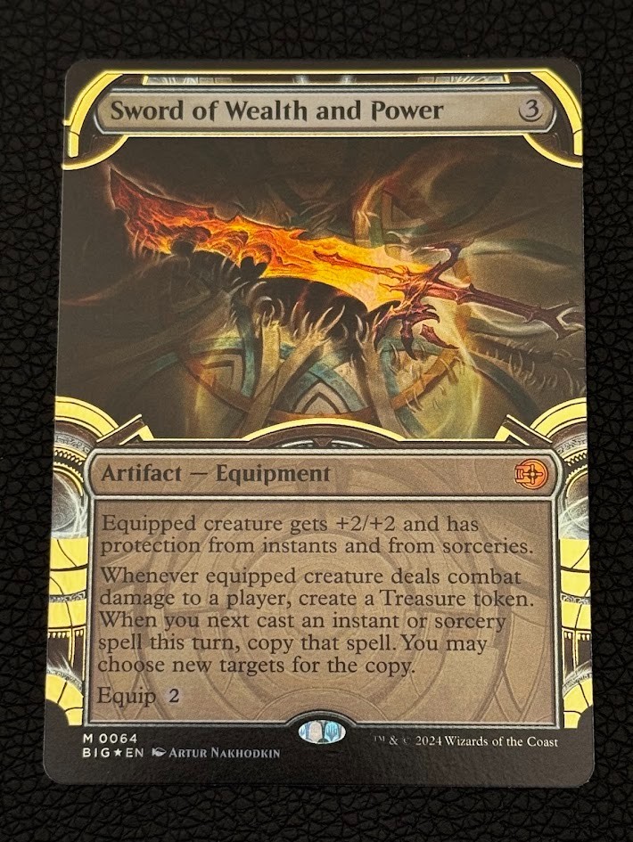 Sword of Wealth and Power Raised Foil 64 The Big Score