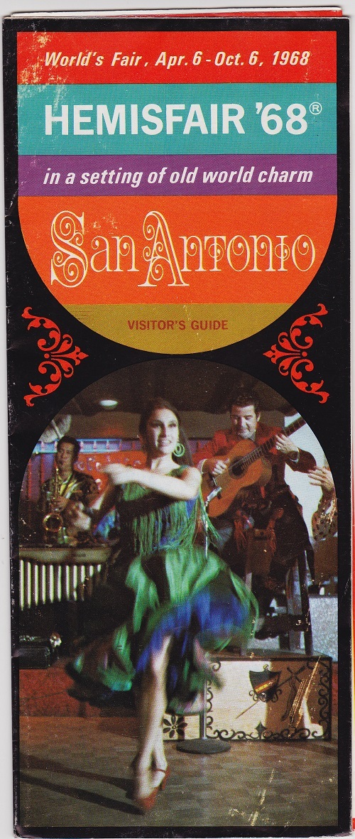 1968 San Antonio Texas Hemisfair 68 Promotional Brochure