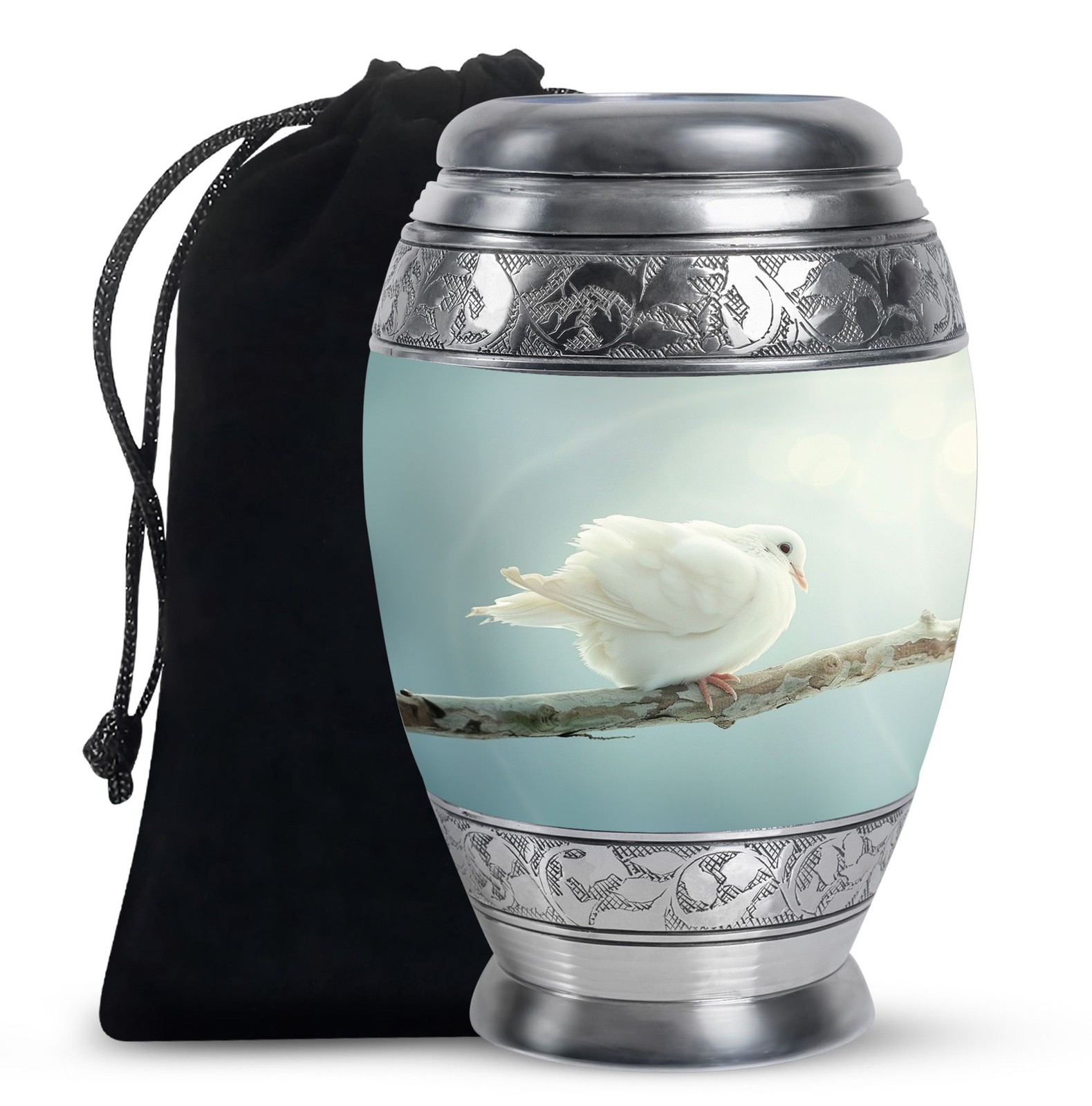 Dove Calm Memorial Urns for Human Ashes Adult Dad & Women (10 Inch)