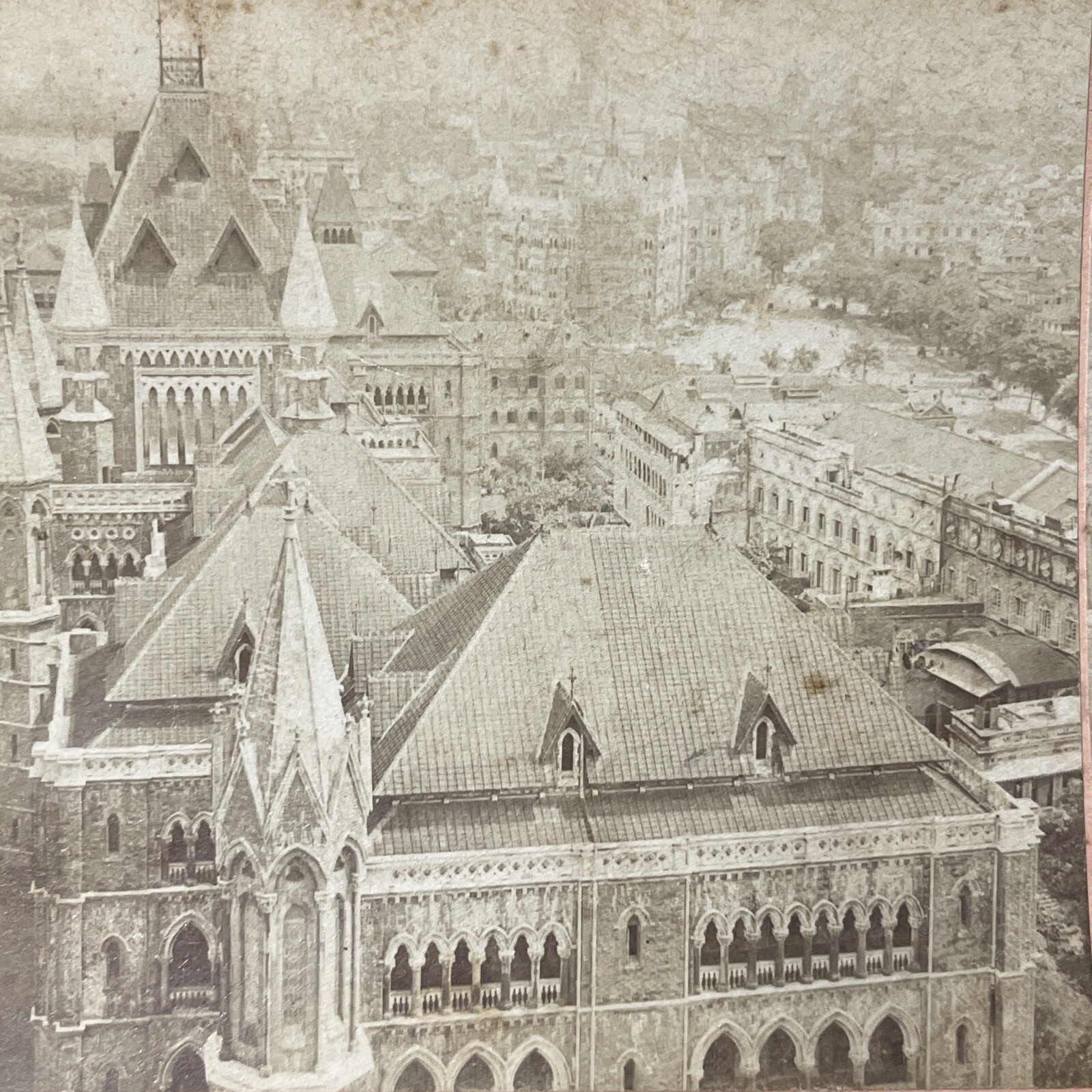 Bombay India Stereoview B. W. Kilburn 1899 City Buildings Mumbai Bombay India Stereoview B. W. Kilburn 1899 City Buildings Mumbai