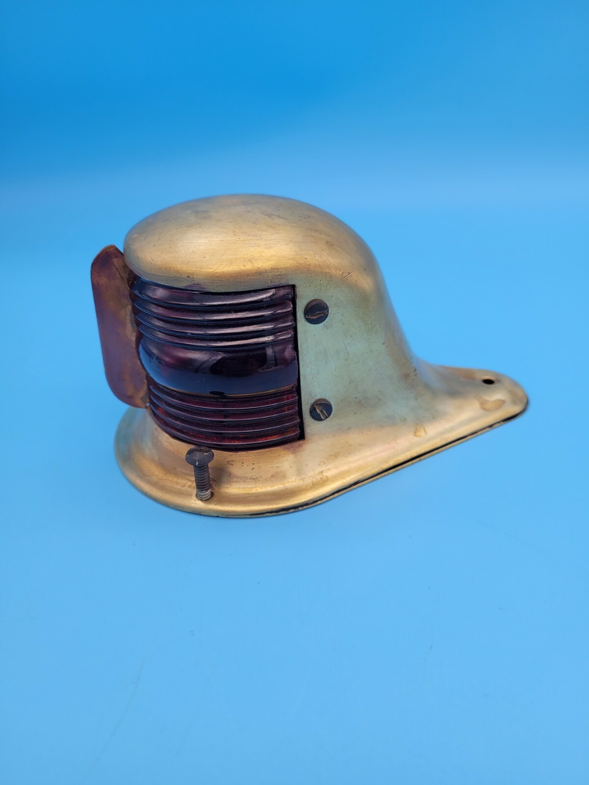 ANTIQUE BRASS PERKO Perkins Ship BOAT BOW MARKER LIGHT NAVIGATION Red / GREEN