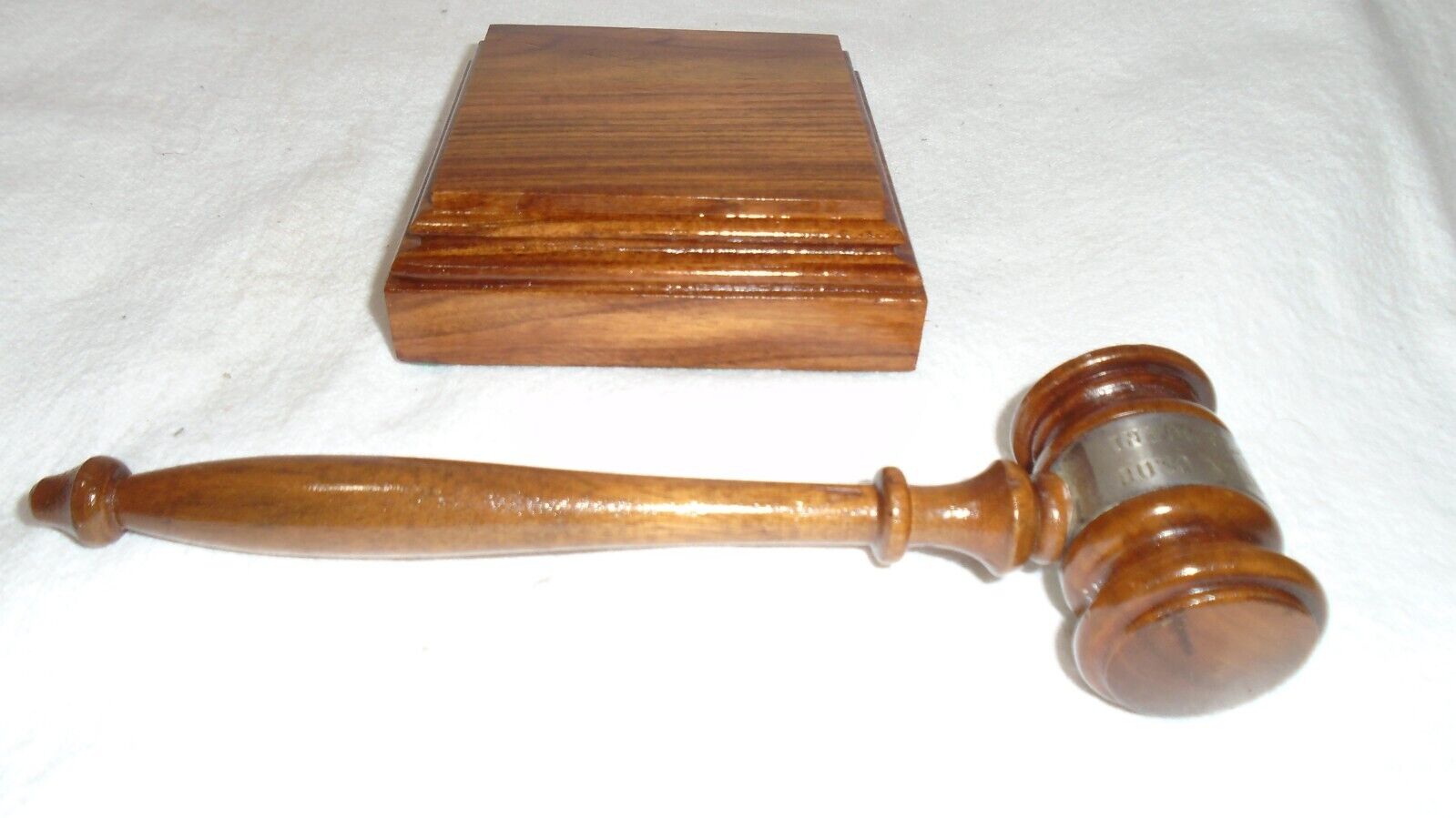 Vintage Gavel and Block, 1970\'s,  wood, Coolest Desk Accessory Ever