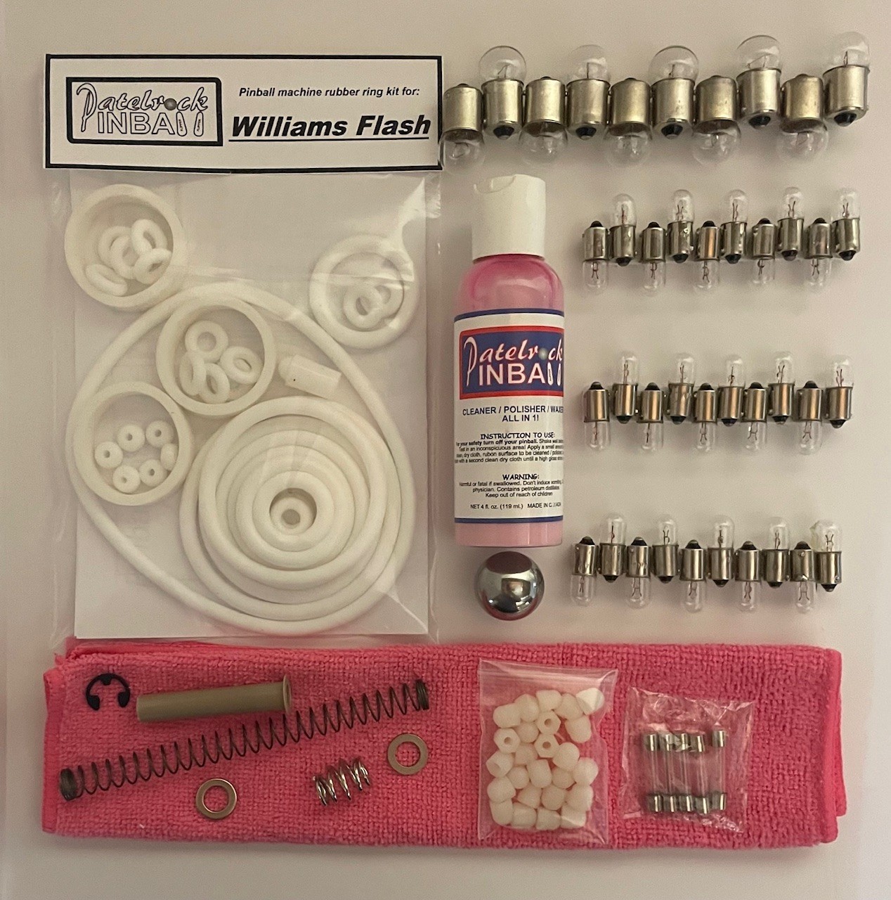 1979 Williams Flash Pinball Machine Maintenance Tune Up Kit 1979 Williams Flash Pinball Machine Maintenance Tune Up Kit