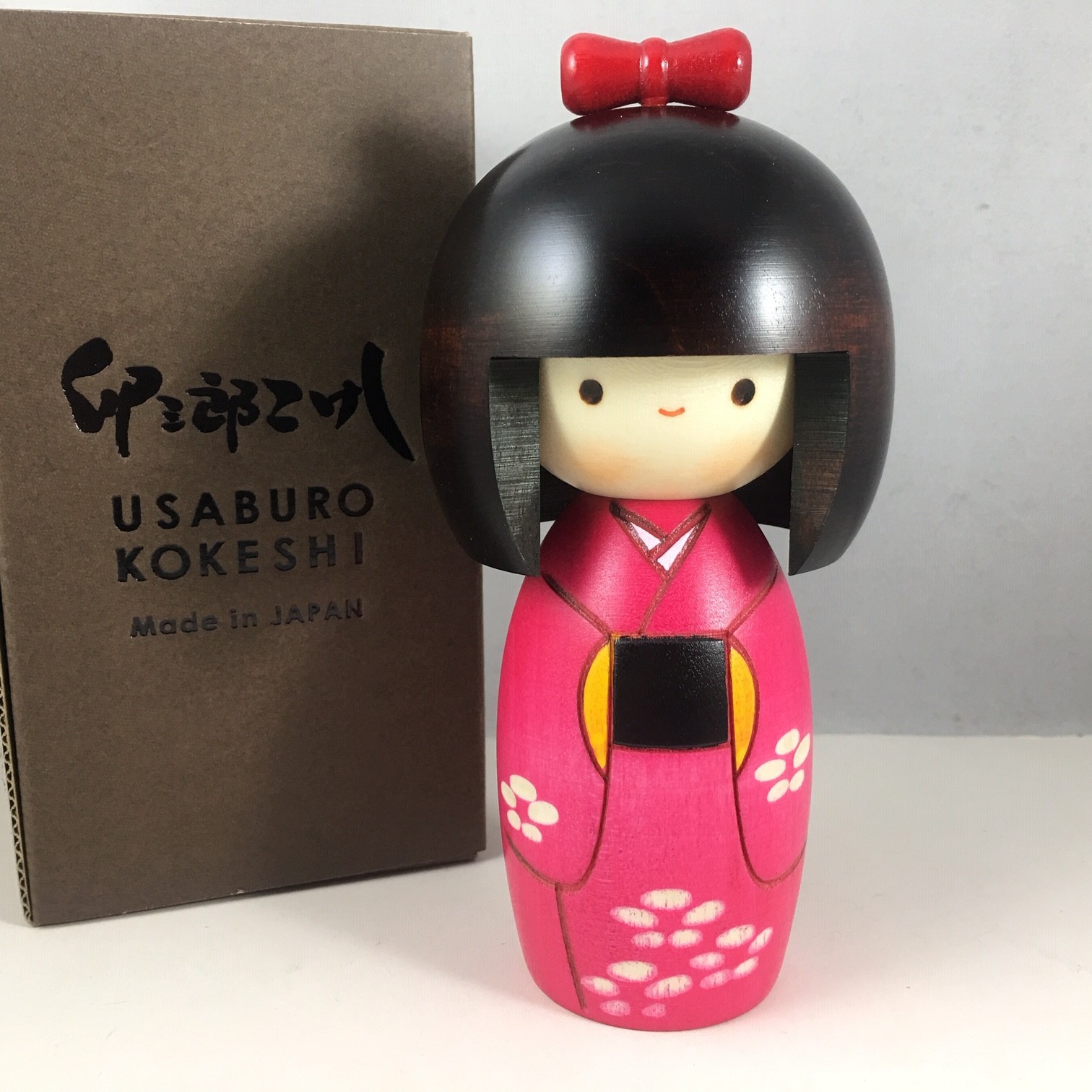 Usaburo Japanese Kokeshi Wooden Doll 5.5