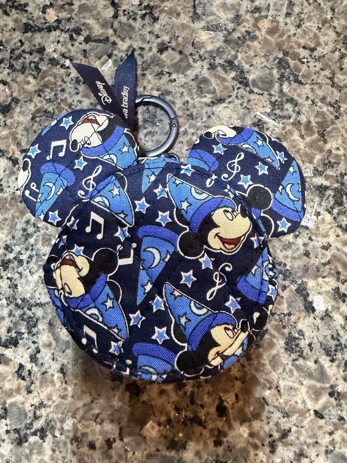 Disney Parks Vera Bradley fantasia Sorcerer Mickey Ears Bag Charm Keychain NWT Disney Parks Vera Bradley fantasia Sorcerer Mickey Ears Bag Charm Keychain NWT
