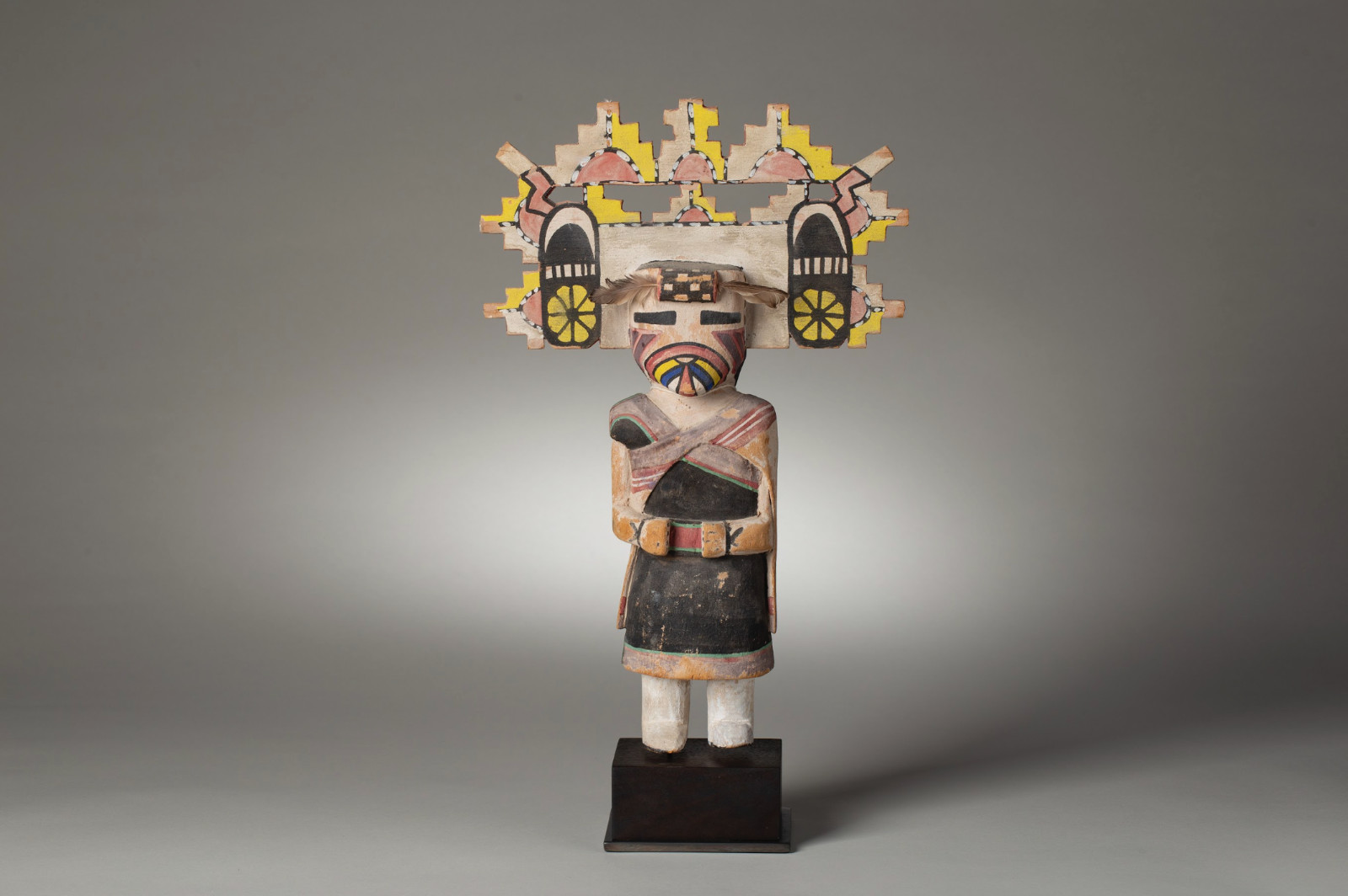 Circa 1920’s Hopi Palhik Mana Katsina Doll with Painted Tableta