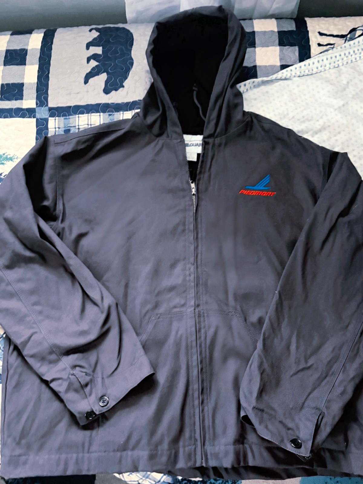 Piedmont Airlines Steelguard Work Jacket Men's XL Unworn NOS Hooded Canvas NWOT