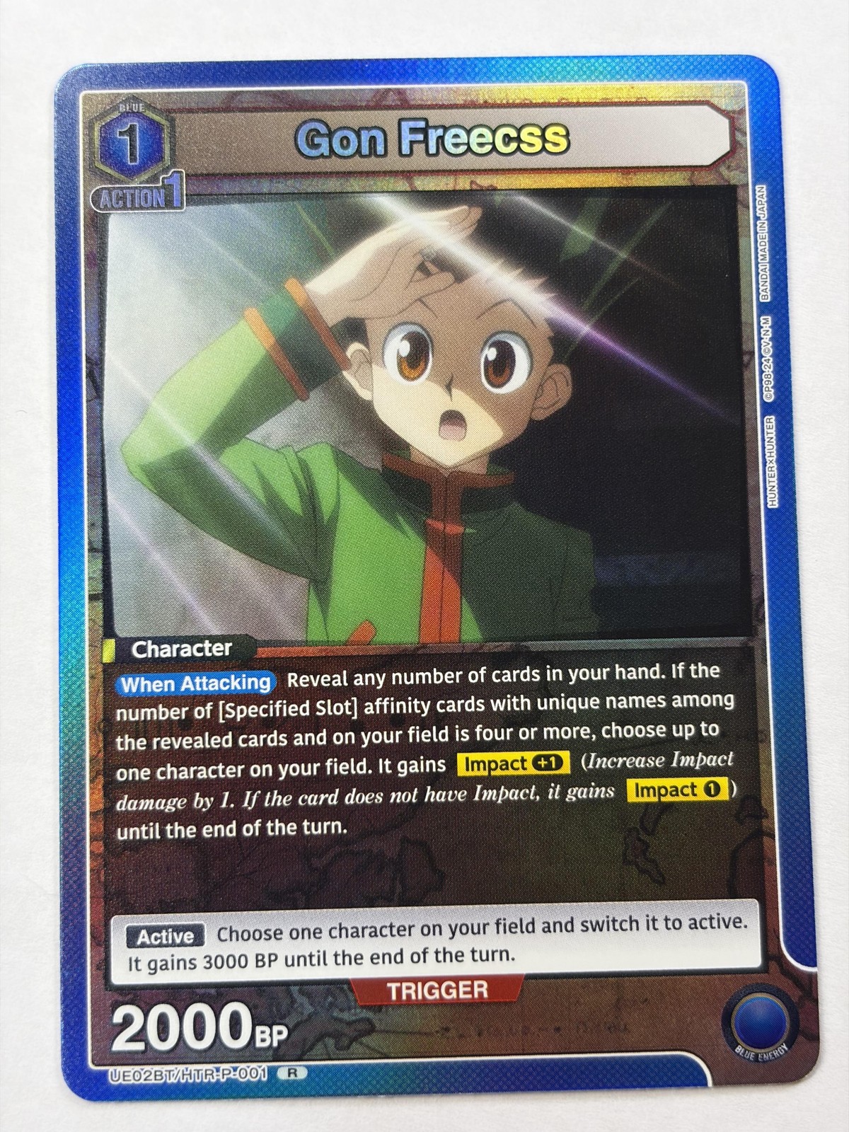 Bandai Hunter X Hunter Gon Freecss Union Arena Hologram Non-Sport Card Japan NM