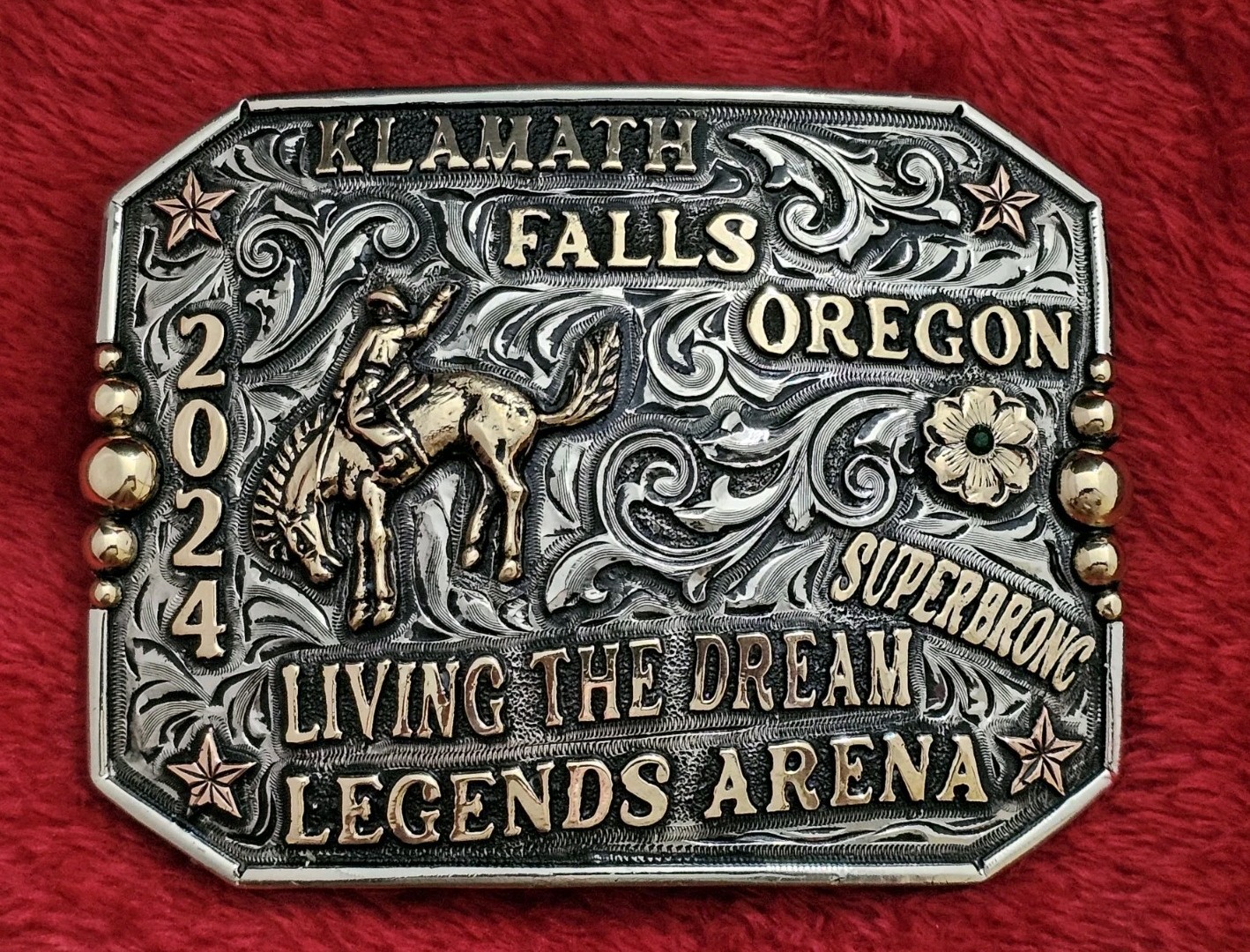 RODEO☆X~TREME☆2024☆Bronc Riding CHAMPION TROPHY BUCKLE☆Klamath Falls Oregon☆R18