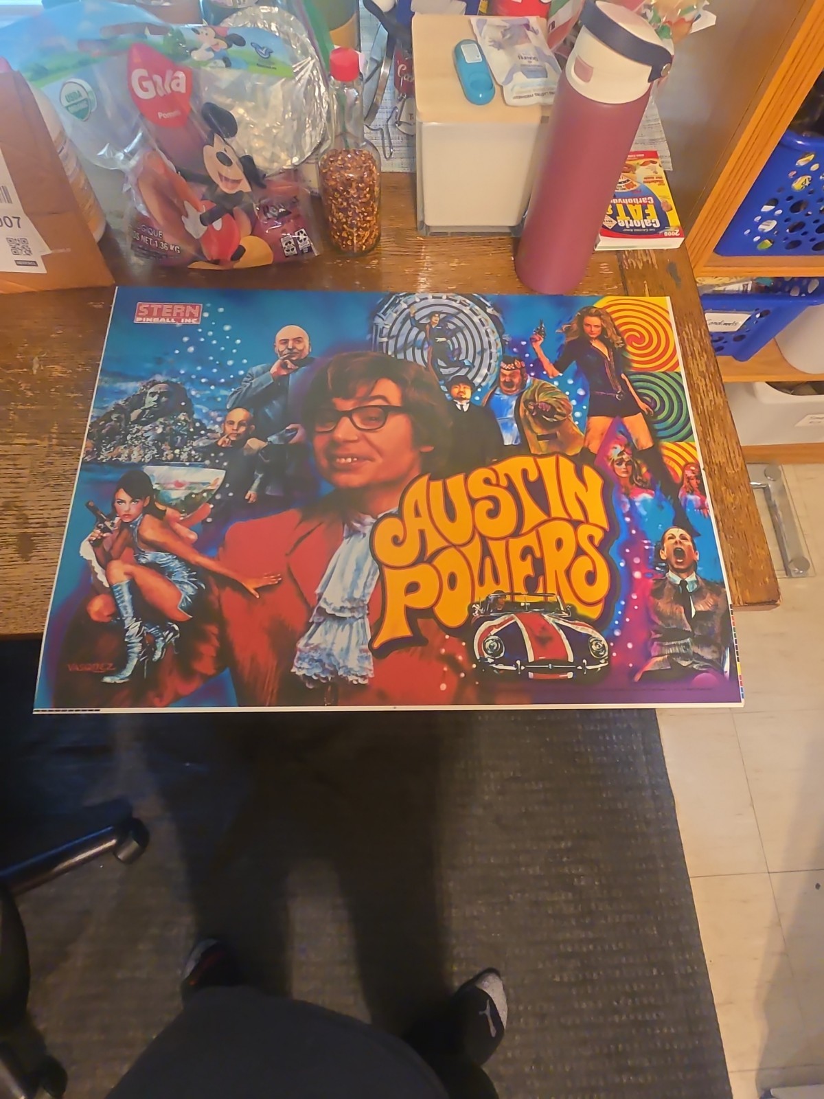Stern Pinball Austin Powers Pinball Machines Backglass Translight 2001