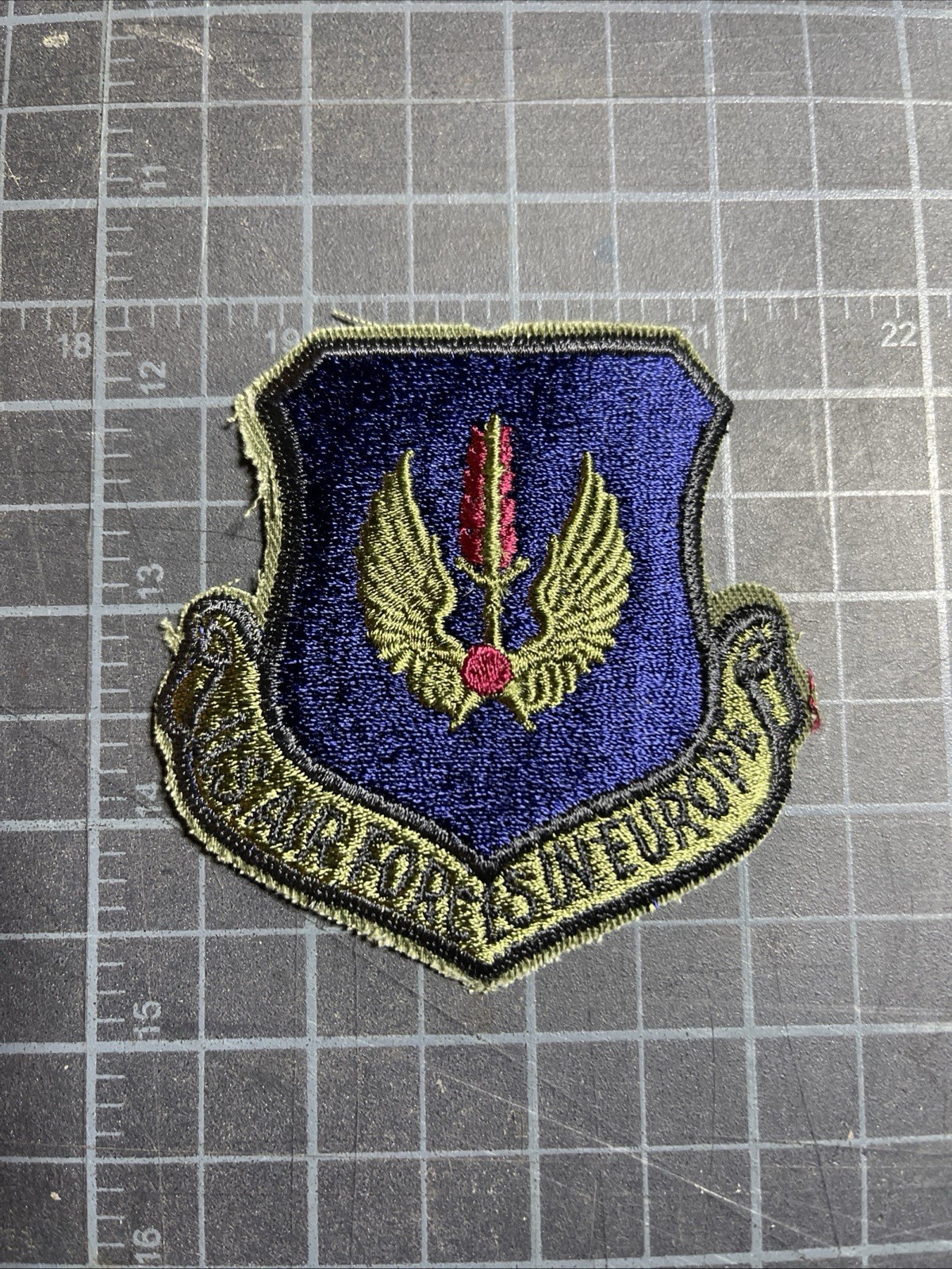 UNITED STATES AIR FORCE U.S.A.F. US AIR FORCE IN EUROPE VINTAGE ORIGINAL PATCH