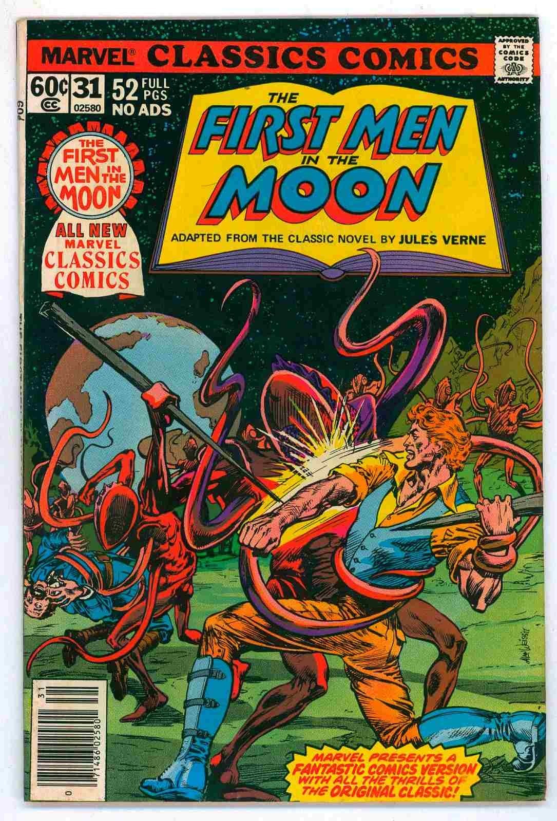 Vintage Marvel Classics Comics #31 VF 8.0 First Men In The Moon Jules Verne 1978