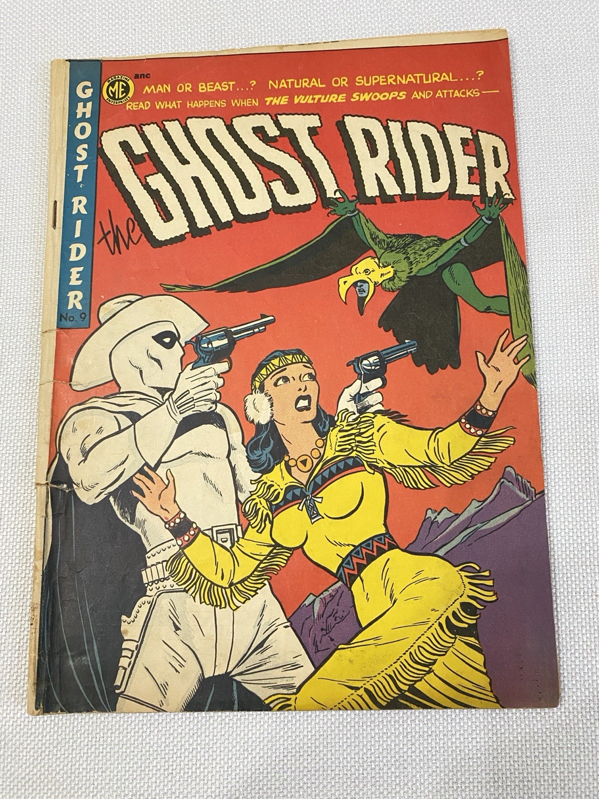 The Ghost Rider 1952 Comic Book Rare ANC Magazine enterprises No. 9