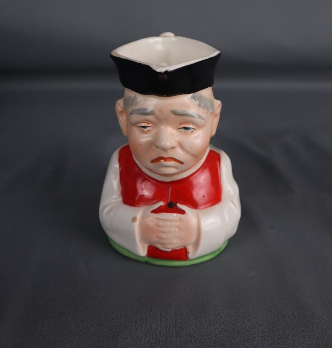 Vintage 1937 Toby Mug Made in Czechoslovakia Creamer Pitcher 5\