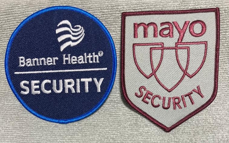 ARIZONA- 2 HOSPITAL SECURITY- MAYO CLINIC &  BANNER HEALTH-  MINT CONDITION