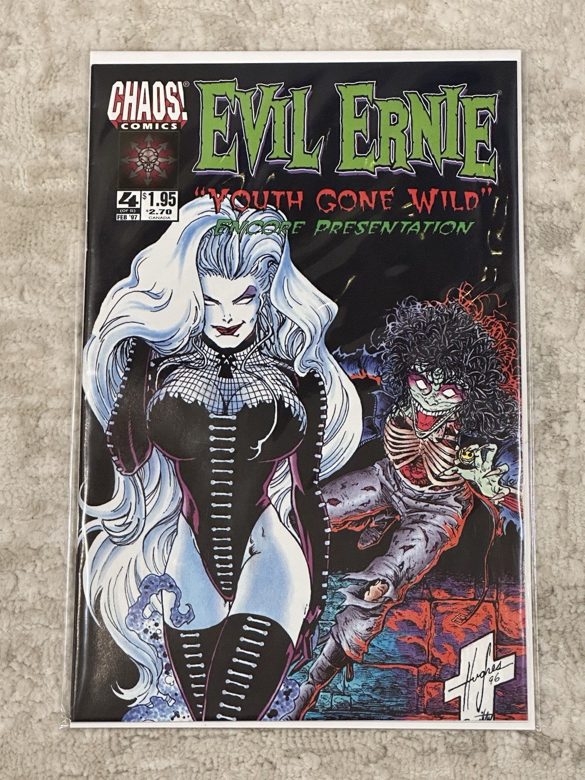Evil Ernie Youth Gone Wild #4 Chaos 1992 Steven Hughes Lady Death cover NM
