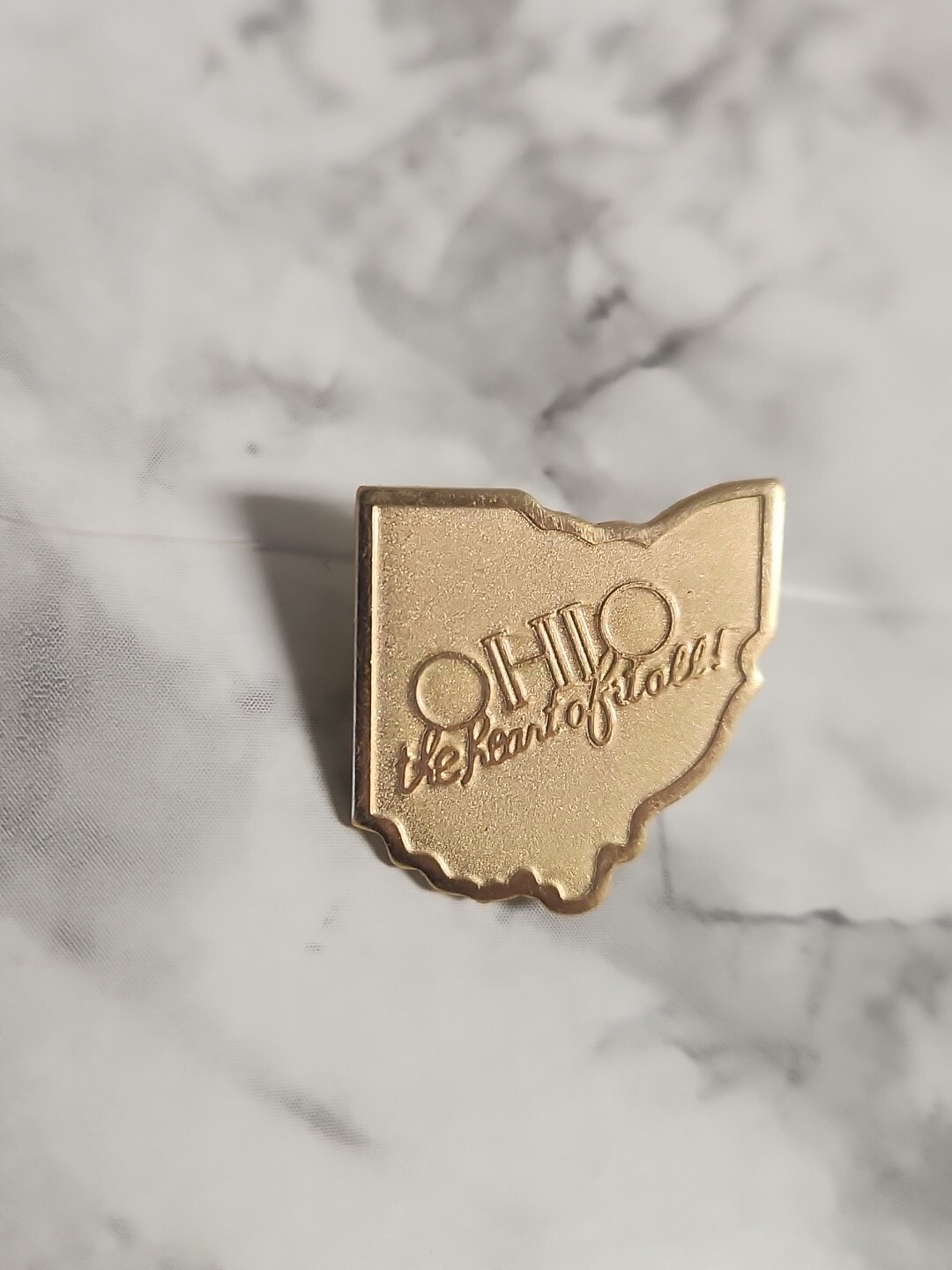 Ohio State The Heart Of It All Gold Tone Lapel Pin Hat Lanyard Pins Tie Tack