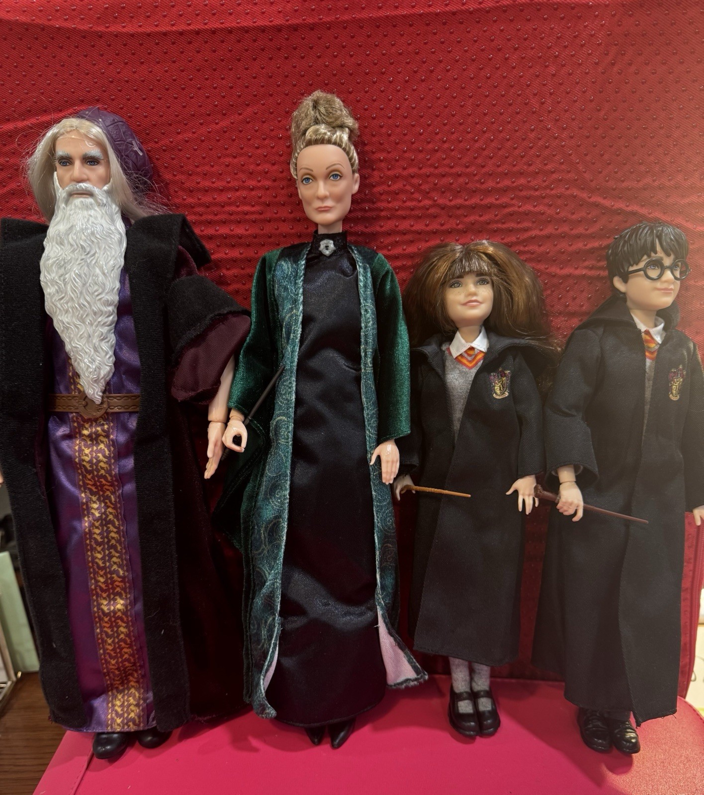 Harry Potter Mattel Wizarding World Doll Collection 4 Piece Lot