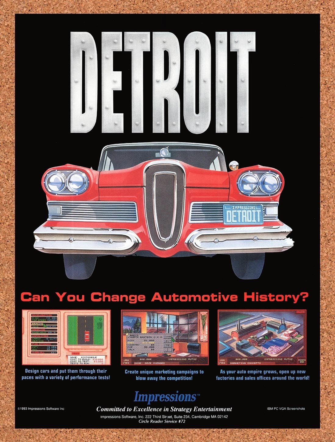 1994 Detroit PC Original Advertisement / Retro Promo v1 1994 Detroit PC Original Advertisement / Retro Promo v1