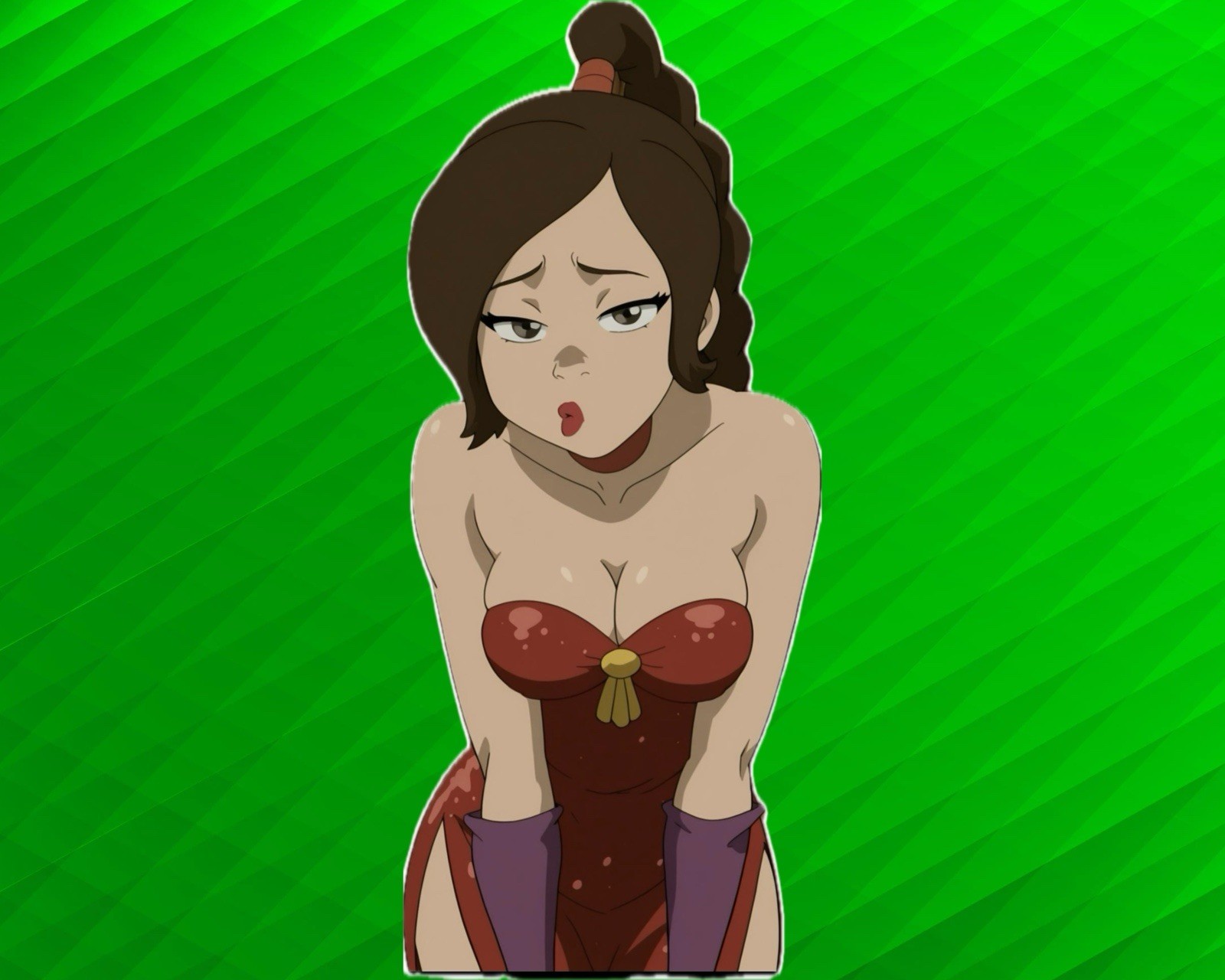 Ty Lee Waifu Sticker 5in. Cartoon Sticker( Jessica Rabbit Cosplay)