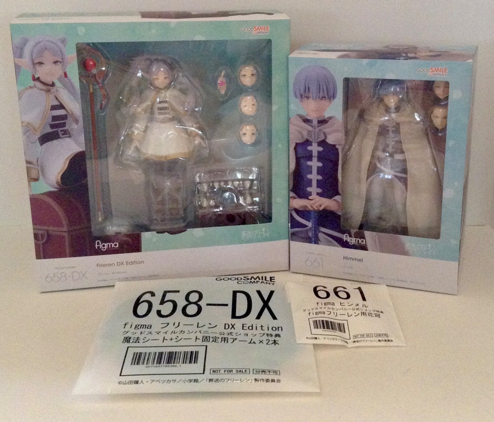 GoodSmile Company figma 661 Himmel & 658-DX Frieren Set w/Bonus NEW/MIB