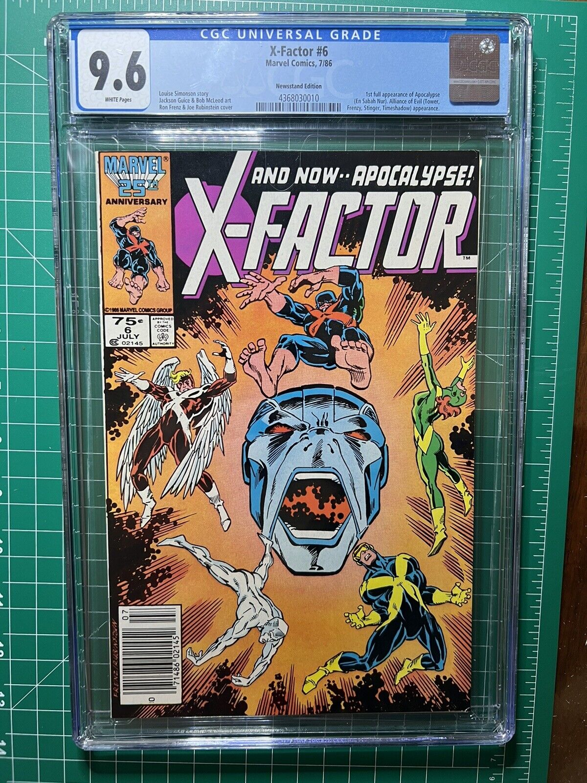 X-Factor #6 (1986) CGC 9.6 Newsstand - 1st Full Apocalypse Marvel Comics Key