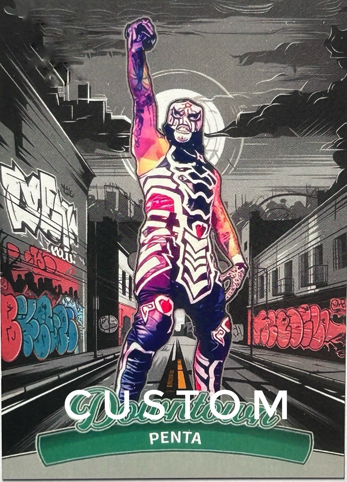 Penta Custom Wrestling Trading Card Fan Art Collector Card