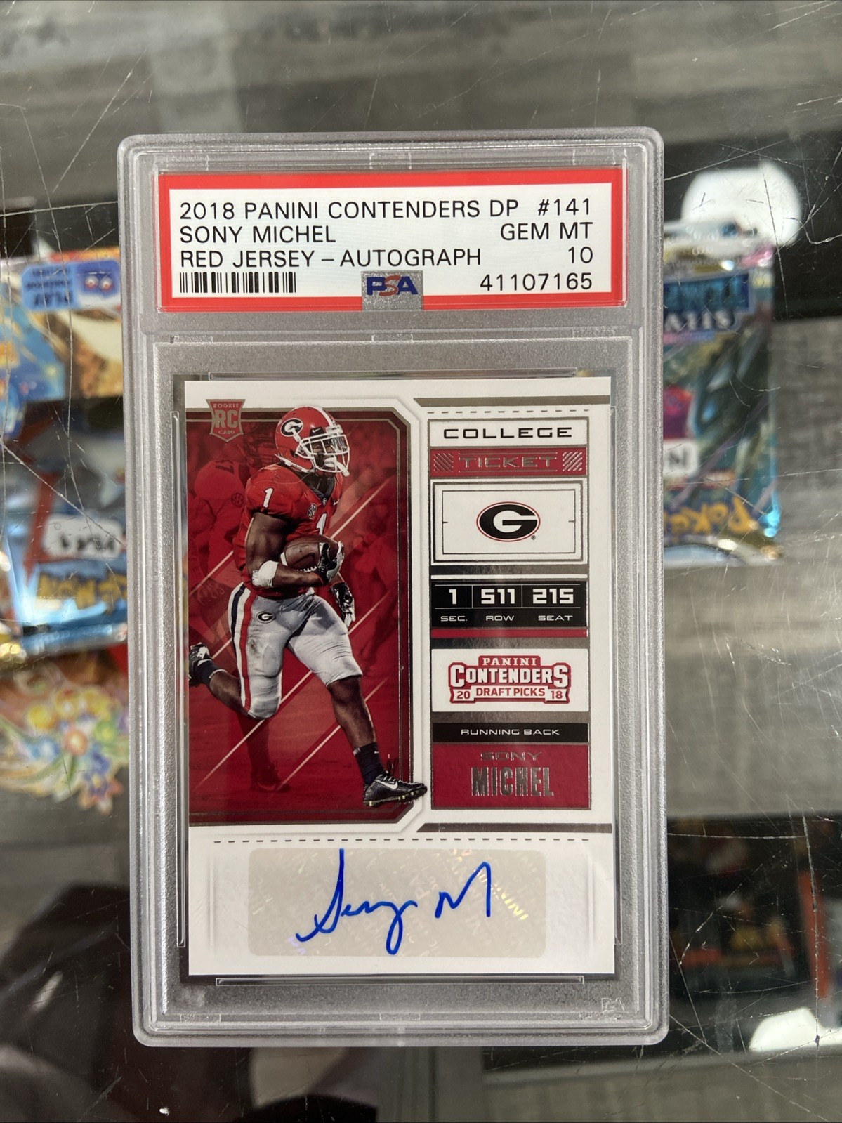 2018 Panini Contenders Draft Pick AUTO SONY MICHEL Auto PSA 10 GEM MT