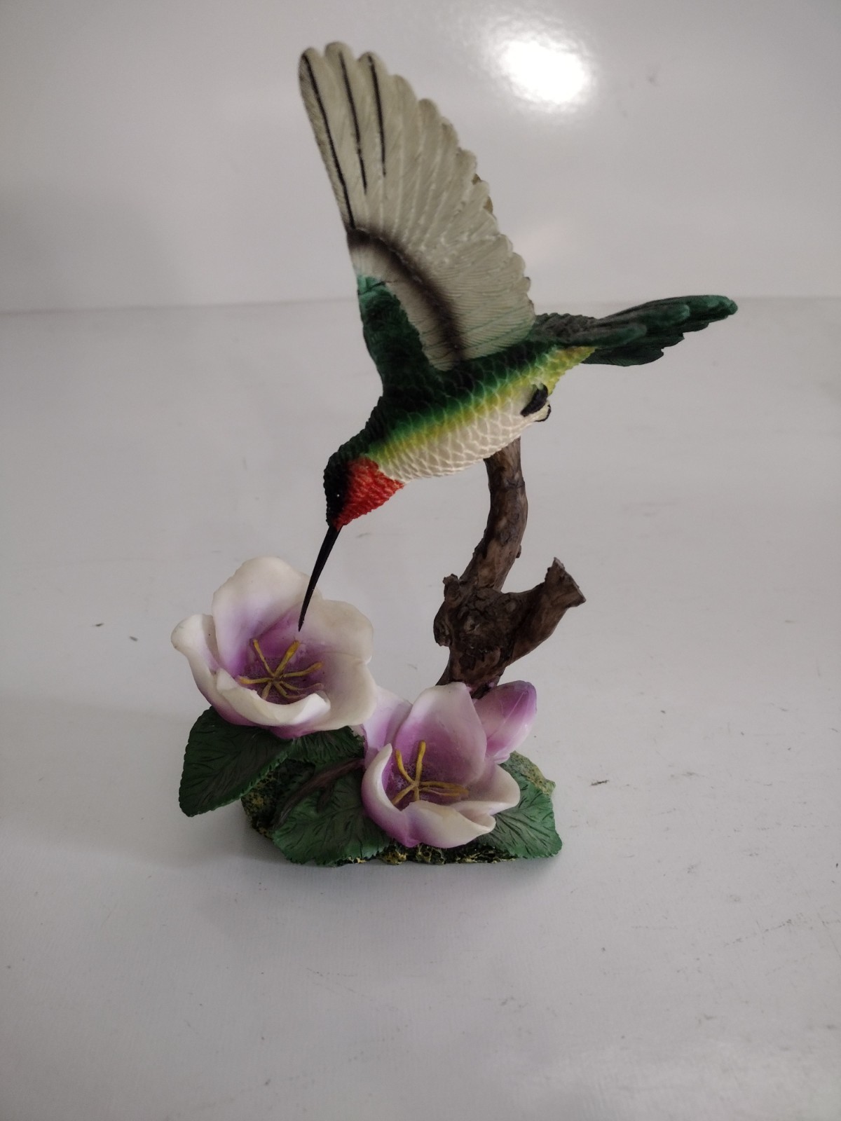 Great Gifts Hummingbird Flower Figurine Flying Bird Floral Decor 7.5\
