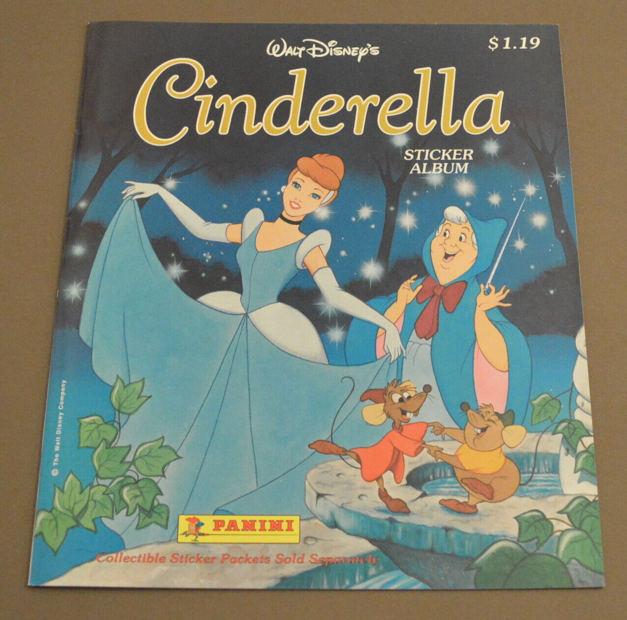 1990 Panini Cinderella Empty Album