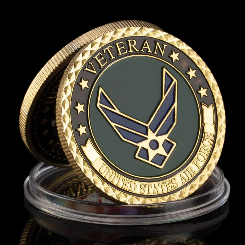 U.S. Air Force Veteran Commemorative Challenge Coin Military Veteran Gift